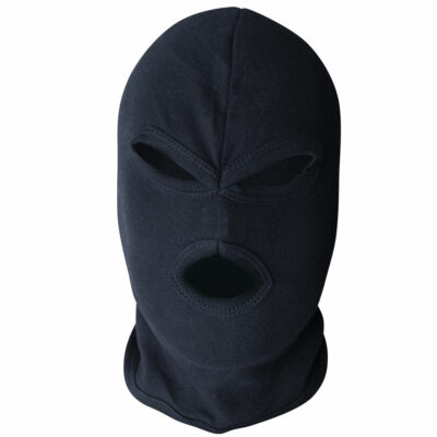 Sturmhaube Balaclava 3 Loch Strick schwarz