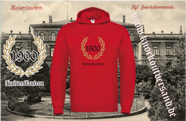 Kaiserslautern 1900 Lorbeerkranz Gold Kapuzenpullover (Unisex)