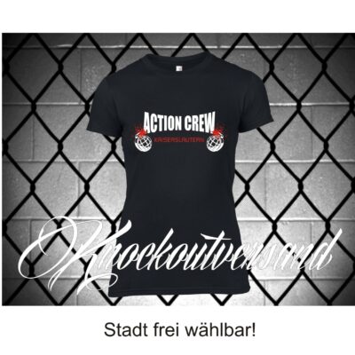 Action Crew Frauen T-Hemd - frei wählbarer Text