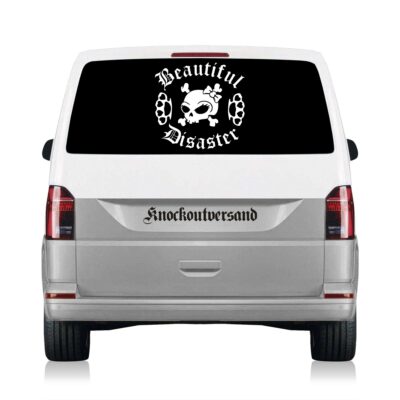 Beautiful Disaster Heckscheibenaufkleber