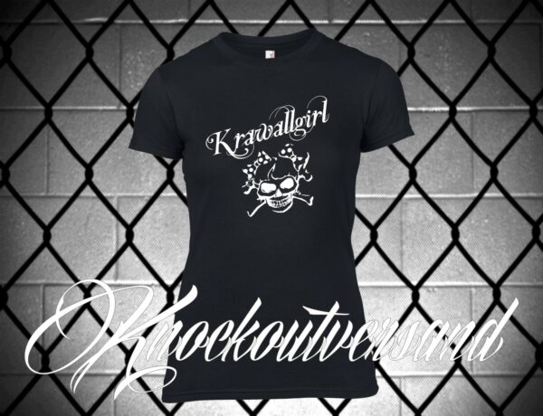 Krawallgirl Skull 1 Frauen T-Hemd