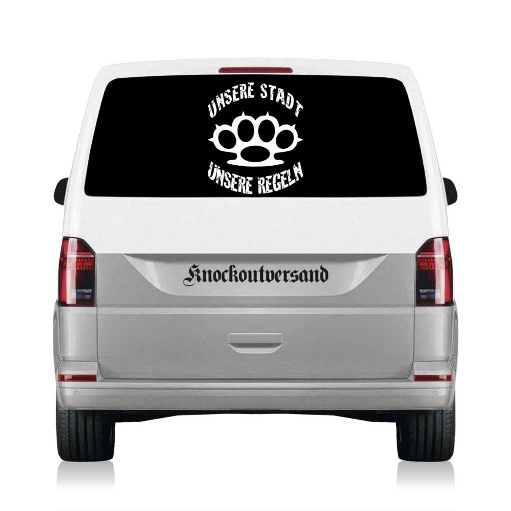 Unsere Stadt - Unsere Regeln Heckscheibenaufkleber