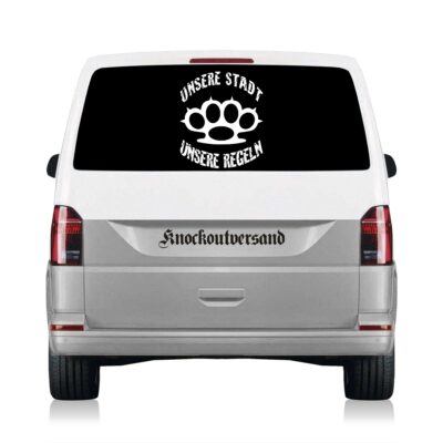 Unsere Stadt - Unsere Regeln Heckscheibenaufkleber