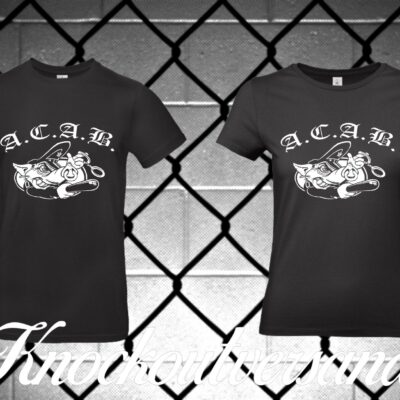 ACAB Schwein Männer + Frauen T-Hemd